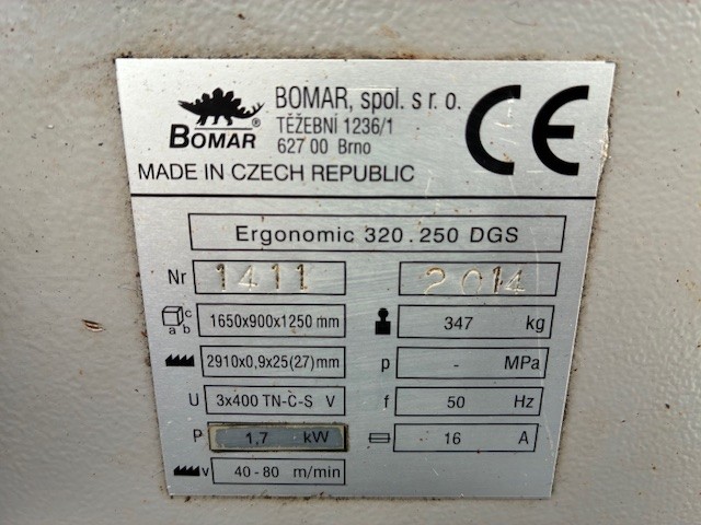 Bomar Ergonomic 320.250 DGS Bj 2014 Foto 5