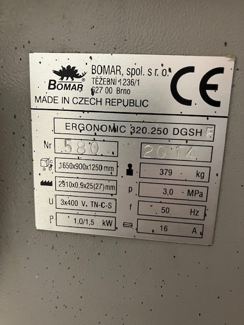 Bomar Ergonomic 320.250 DGSH NO. 580 BJ 2014