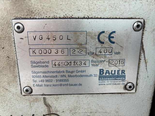 Bauer VG 450 L Foto 5