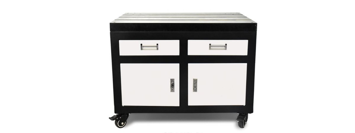 IMM werkkar met lades voor tapmachines