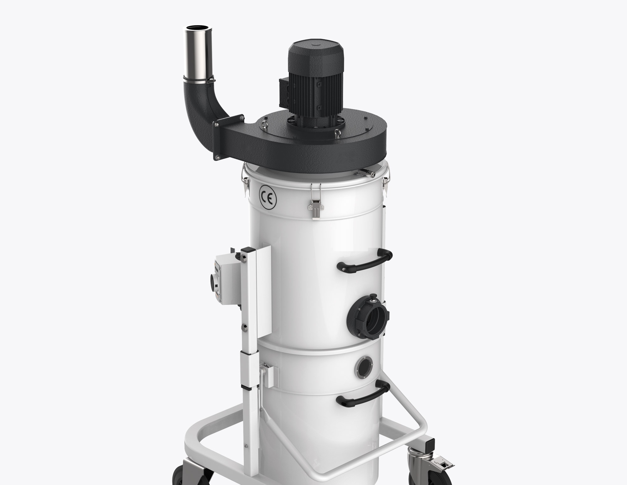 Stofzuiger Aluminium Zijkant