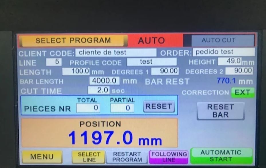 Tronzadoras FRONT 450 AAG CNC Zaagautomaat Met Verstek 3